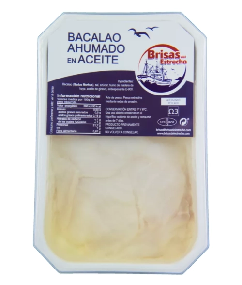 Tienda de Bacalao ahumado en aceite 500 grs. 28 Comprar Bacalao ahumado en aceite 500 grs. en Sevilla