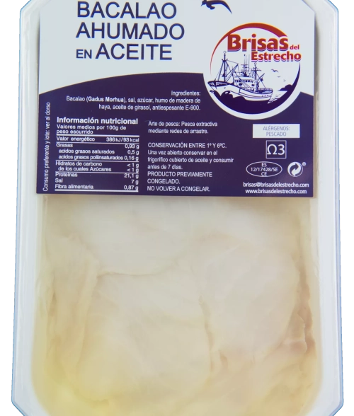 Tienda de Bacalao ahumado en aceite 500 grs. 5 Comprar Bacalao ahumado en aceite 500 grs. en Sevilla