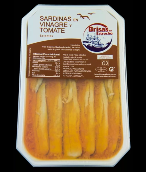 Tienda de Sardinas en vinagre y tomate 500 grs. 26 Comprar Sardinas en vinagre y tomate 500 grs. en Sevilla