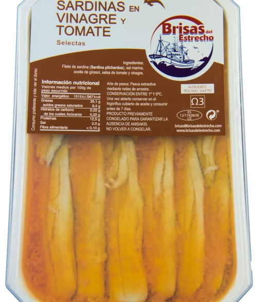 Tienda de Sardinas en vinagre y tomate 500 grs. 9 Comprar Sardinas en vinagre y tomate 500 grs. en Sevilla